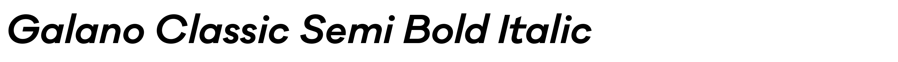 Galano Classic Semi Bold Italic